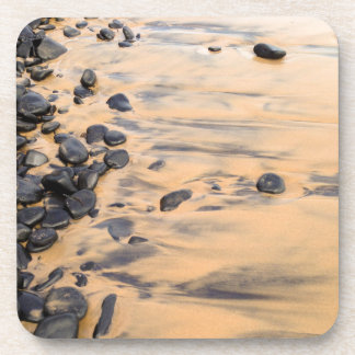 Black Beach Rocks Coaster