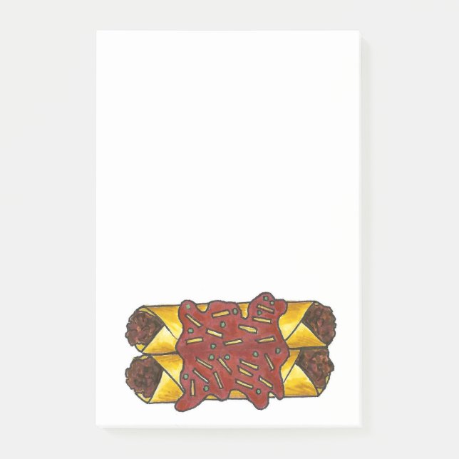 Black Bean Cheese Enchilada Enchiladas Post its Post-it Notes (Front)