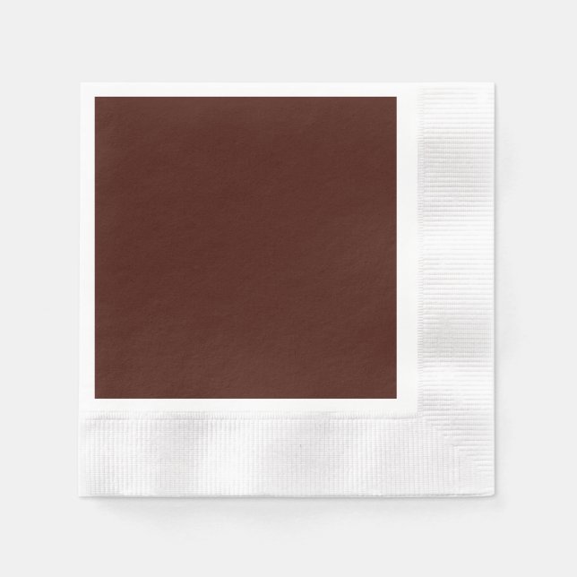 Black Bean Coined Cocktail Paper Napkin (Front)