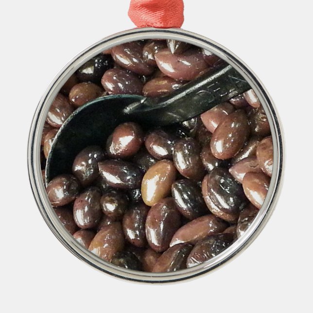 Black Beans Metal Tree Decoration (Front)