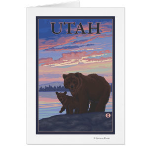 Black Bear and CubUtah