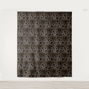 Black Bear Black Bear Paws Tapestry