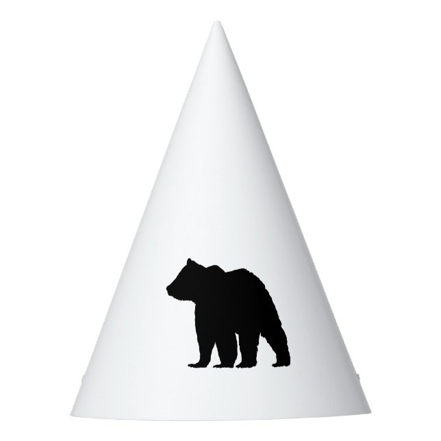 Black Bear Camper Party Hat (Front)