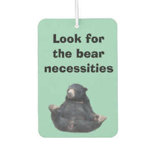 Black Bear Car Air Freshener