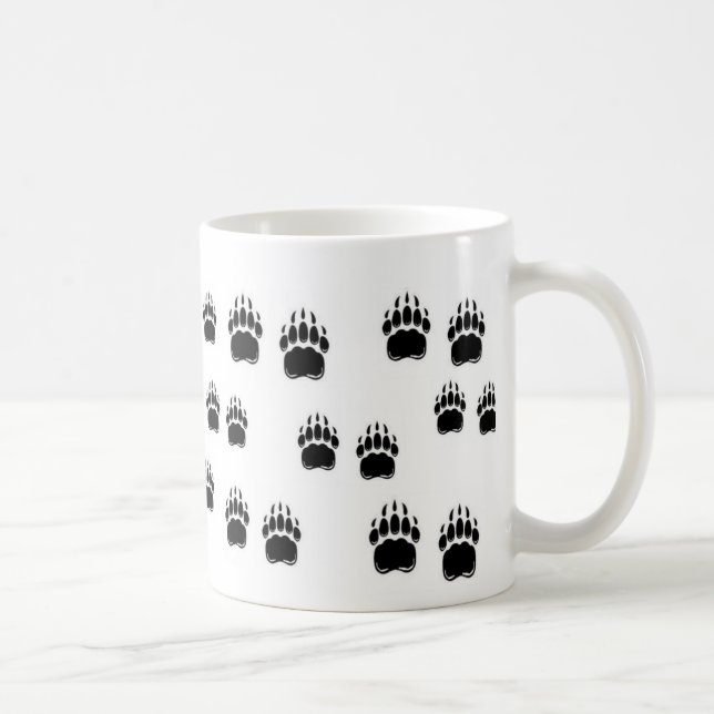 Black Bear Claws Coffee Mug (Right)