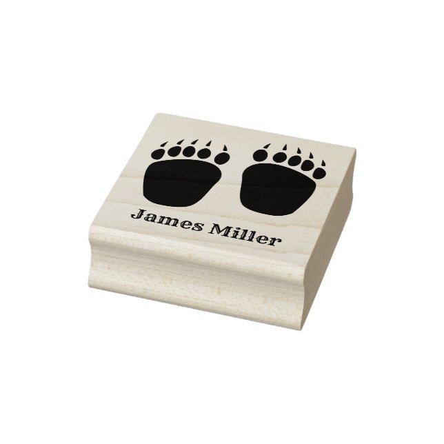 Black Bear Claws Rubber Stamp (Stamp)