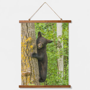 Black Bear Cub   Minnesota Hanging Tapestry