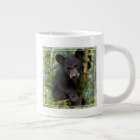 Black Bear Cub Playing in Trees