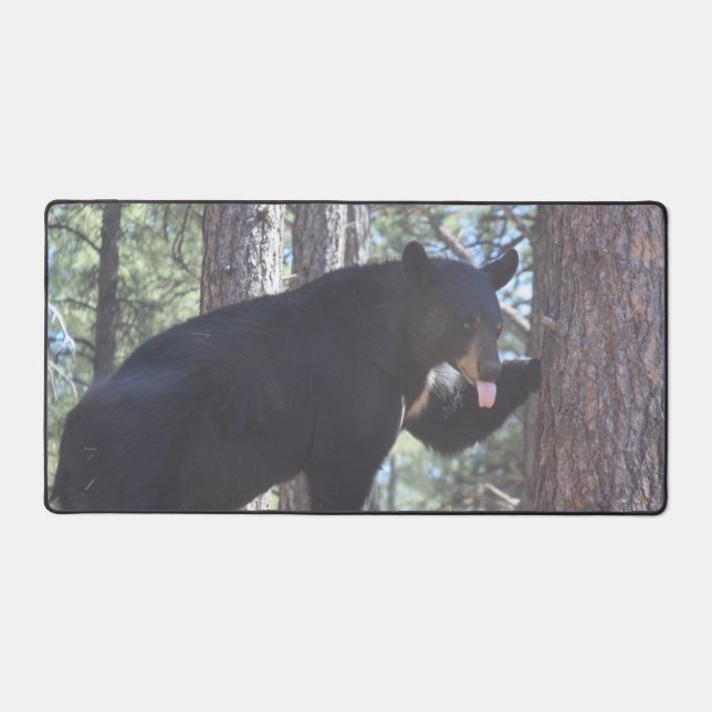 Black Bear Desk Mat (Front)