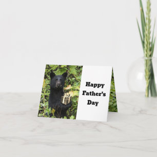 Black Bear Father's Day Best Dad Card