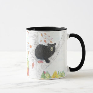 Black Bear in a Berch Tree Mug