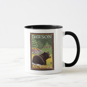 Black Bear in Forest - Dawson, Alaska Mug