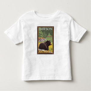 Black Bear in Forest - Dawson, Alaska Toddler T-Shirt