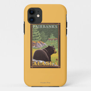 Black Bear in Forest - Fairbanks, Alaska Case-Mate iPhone Case