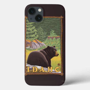Black Bear in Forest - Idaho iPhone 13 Case