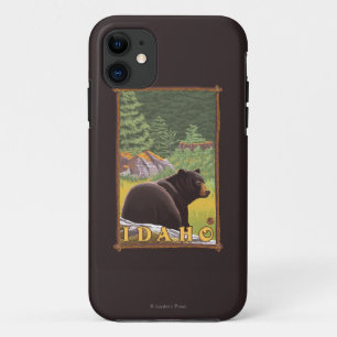 Black Bear in Forest - Idaho Case-Mate iPhone Case