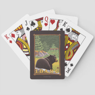 Black Bear in Forest - Idaho Playing Cards