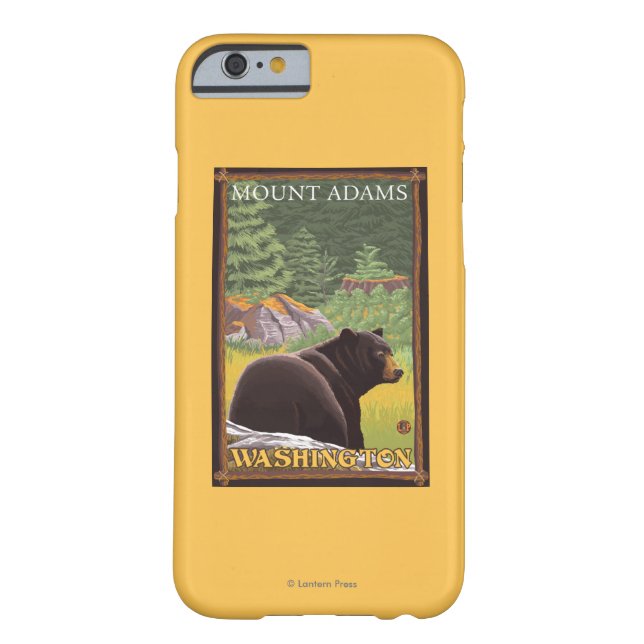 Black Bear in Forest - Mount Adams, Washington Case-Mate iPhone Case (Back)