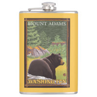 Black Bear in Forest - Mount Adams, Washington
