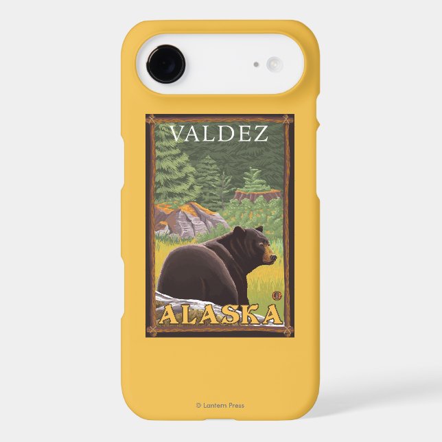 Black Bear in Forest - Valdez, Alaska Case-Mate iPhone Case (Back)
