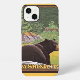 Black Bear in Forest - Washington iPhone 13 Case