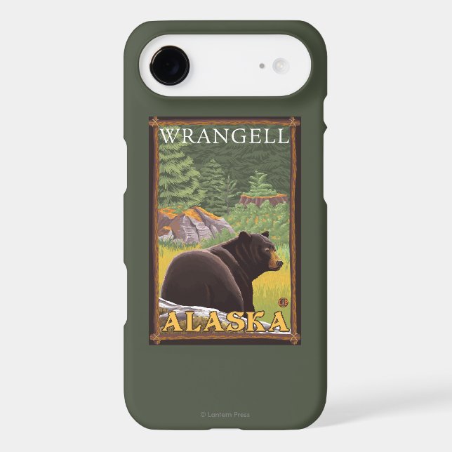 Black Bear in Forest - Wrangell, Alaska Case-Mate iPhone Case (Back)