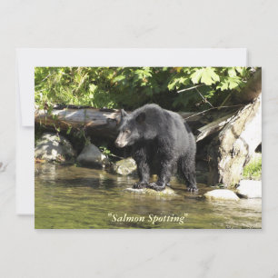 Black Bear Invitation Card