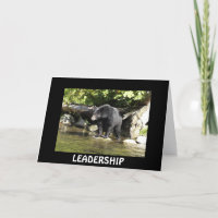 Black Bear LEADERSHIP Motivational Card
