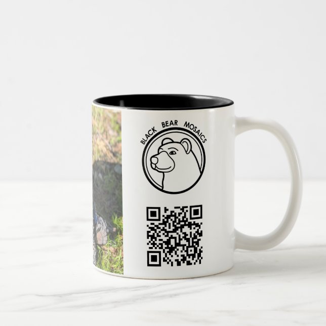 Black Bear Mosaics -Knuth Mug (Right)