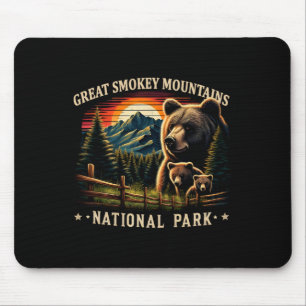 Black Bear Mother Great Smokey Mountains National  Mouse Pad