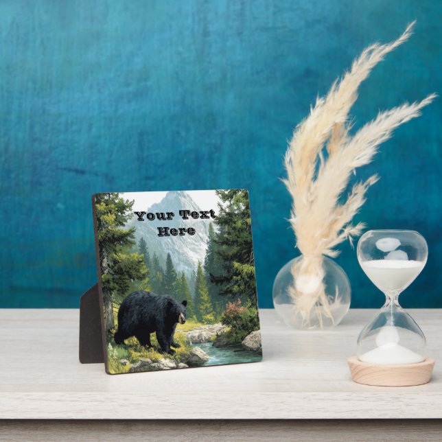 Black Bear Nature  Plaque (Insitu)