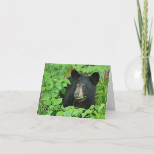 Black Bear Note Card