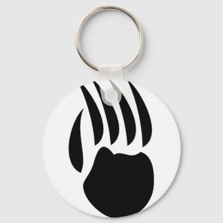 black bear paw key ring