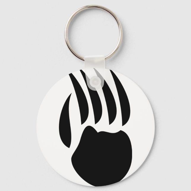 black bear paw key ring (Front)
