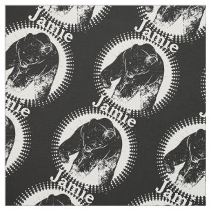 Black Bear Personalised Pattern Fabric