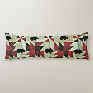 Black Bear Quilt Body Cushion
