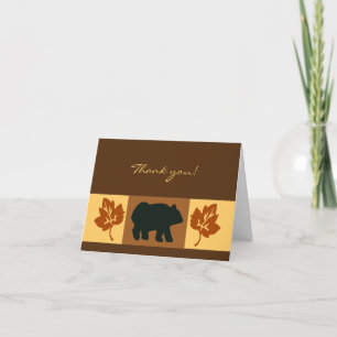 Black Bear Rustic Card Greeting or Note Card size