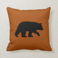 Black Bear Silhouette Burnt Orange Wild Country