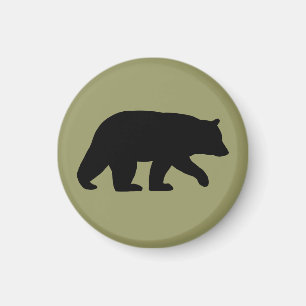 Black Bear Silhouette Magnet