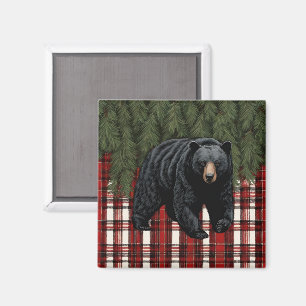 Black Bear Silhouette Magnet