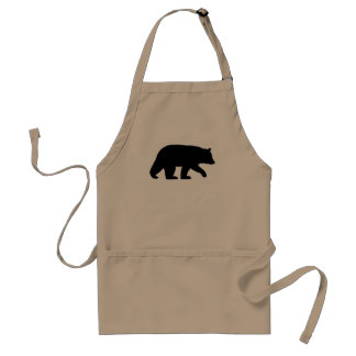 Black Bear Silhouette Standard Apron