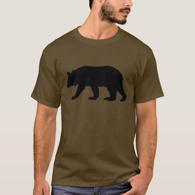 Black Bear Silhouette T-Shirt (Front)