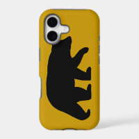 Black Bear Silhouette with Custom Background