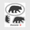 Black Bear Silhouettes Wildlife Vinyl Sticker Set