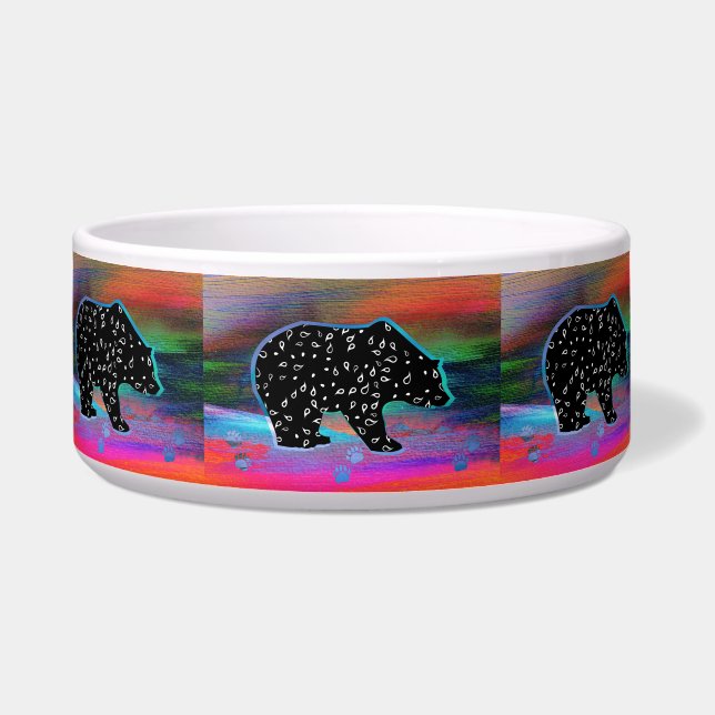 Black Bear Spirit Northern Light Colours (Front)