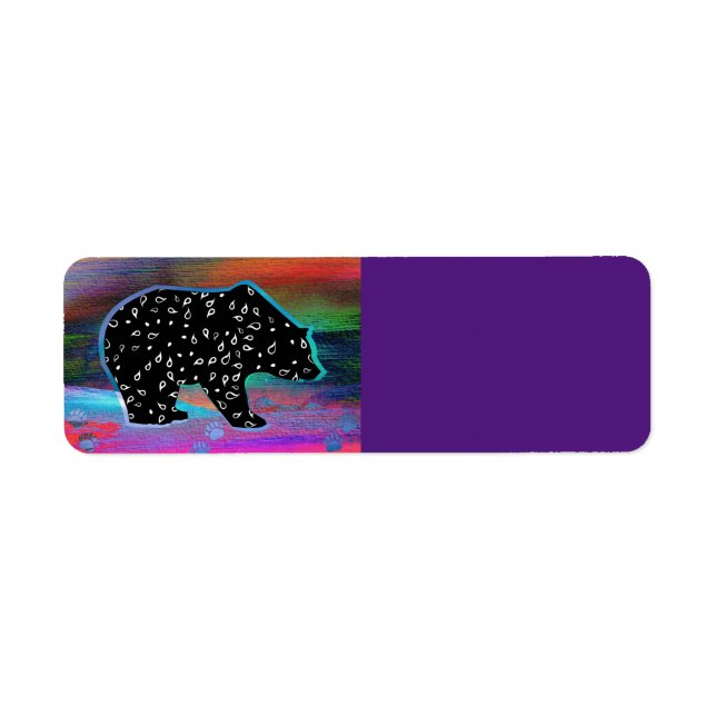 Black Bear Spirit Northern Light Colours (Front)