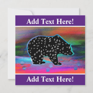 Black Bear Spirit Northern Light Colours Holiday C