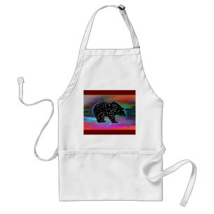 Black Bear Spirit Northern Light Colours Standard Apron