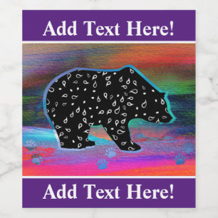 Black Bear Spirit Northern Lights Wine Label