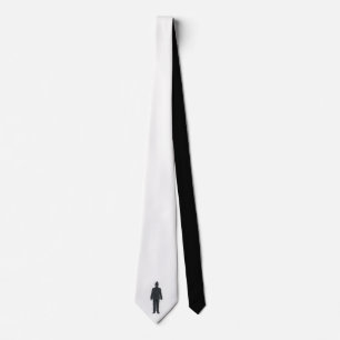 Black bear tie(double sided) tie